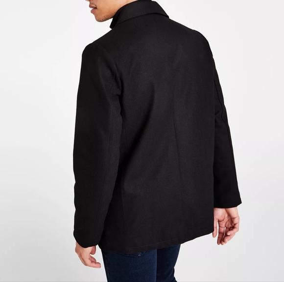 NWT Kenneth Cole Double-Breasted Bib Peacock - Black, size Medium - Picture 5 of 12